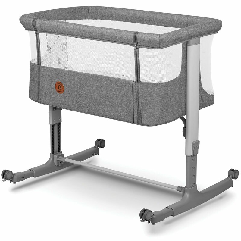 Patut Co-sleeper 3 in 1 Lionelo Aurora Gri - imagine 3