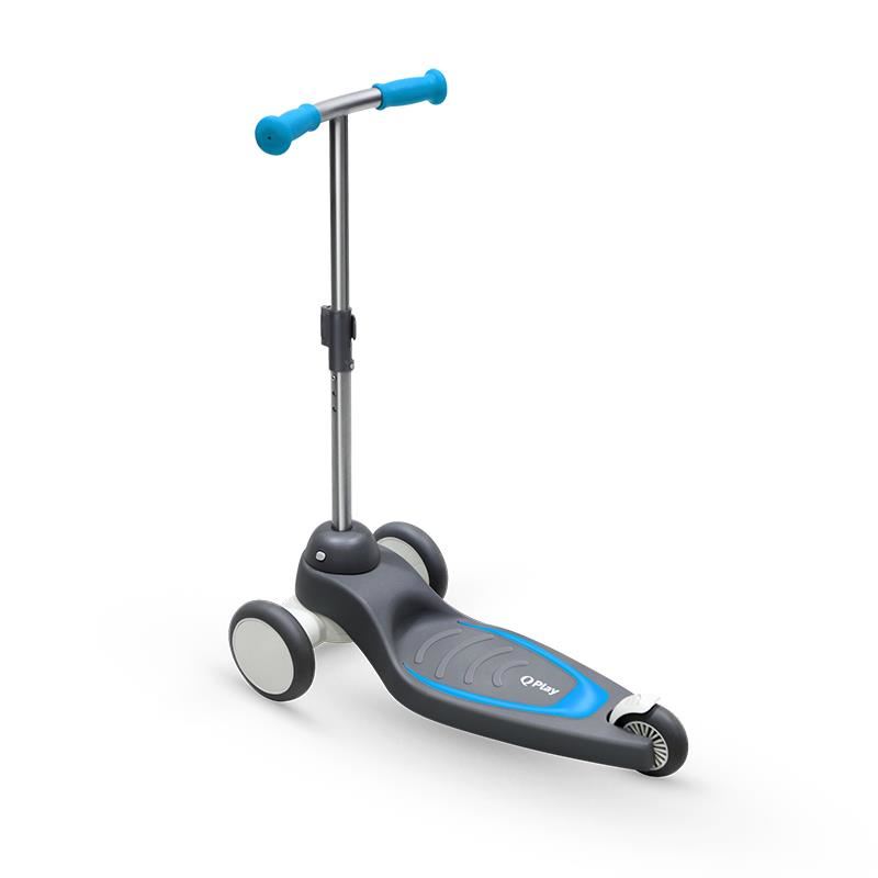 Trotineta Qplay Mika Albastru, 3 roti LED, Pliabila - imagine 4