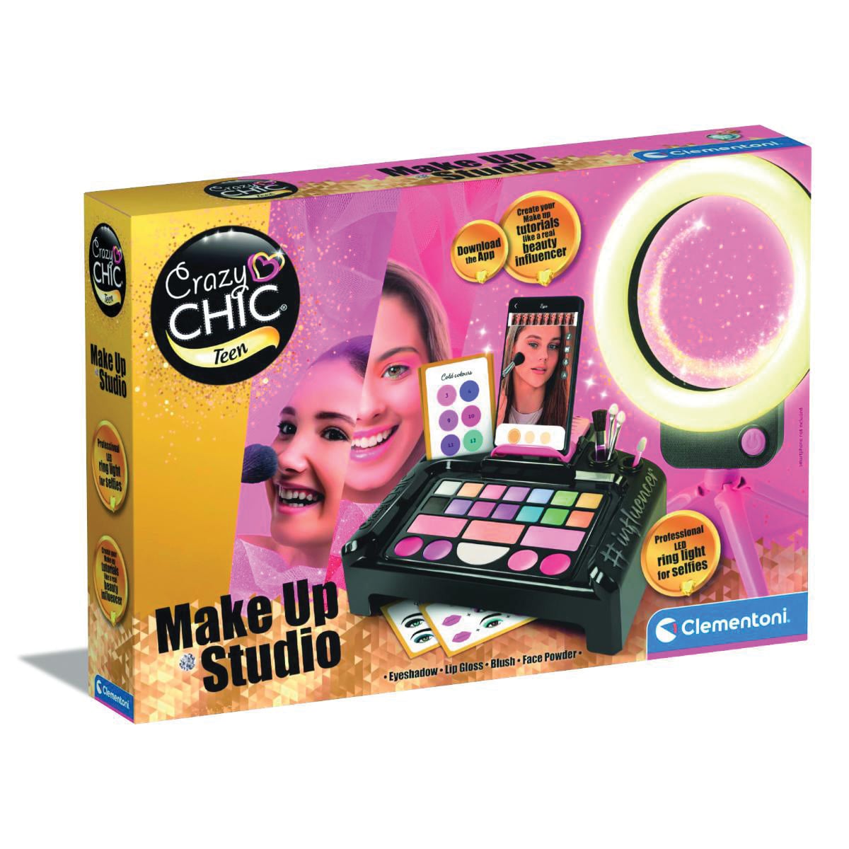 Studio Make-up LED Crazy Chic Clementoni