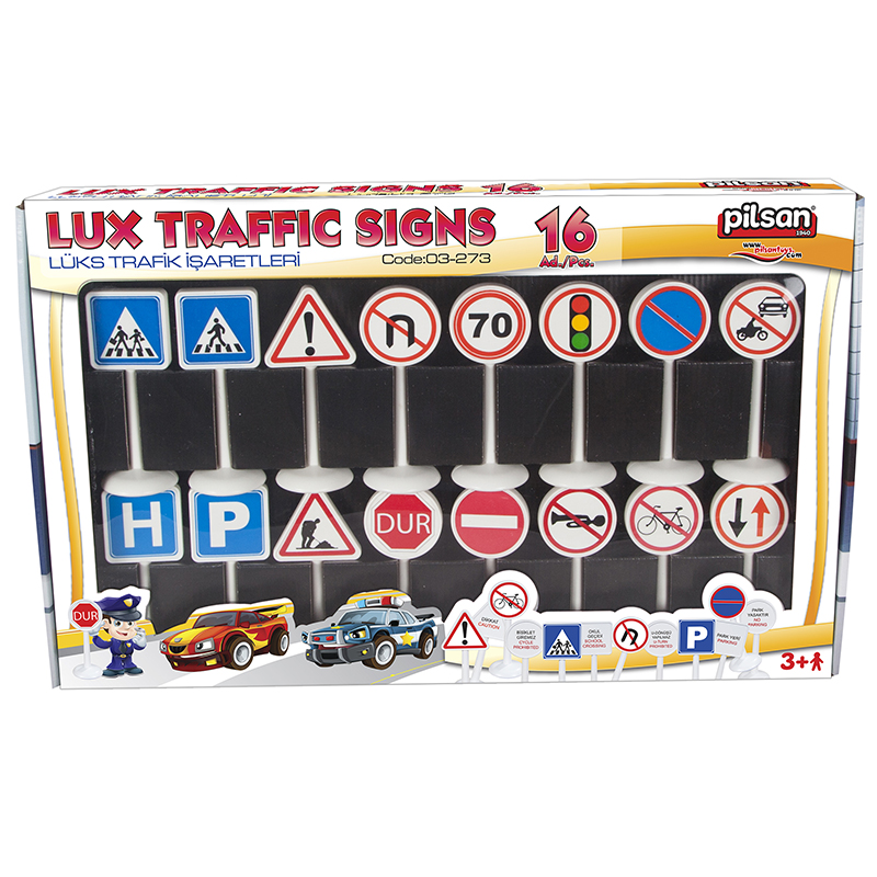 Set 16 Semne de Circulație Mini Pilsan | Educațional