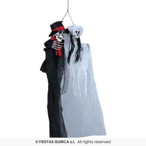 Decor Scheleti Cuplu Halloween 90cm Widmann - imagine 3
