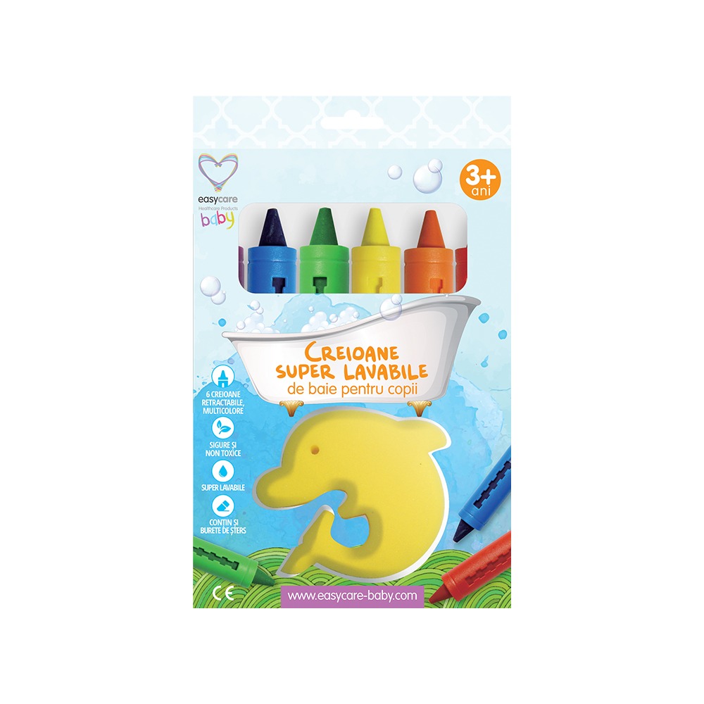 Creioane de baie EasyCare Baby Super Lavabile 6 buc - imagine 4