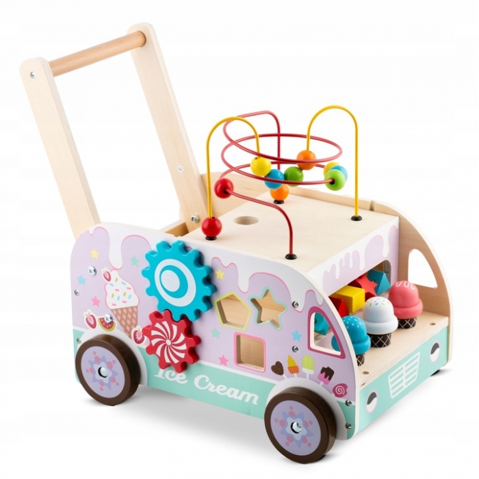 Antemergator Lemn Ricokids cu Activități - imagine 2