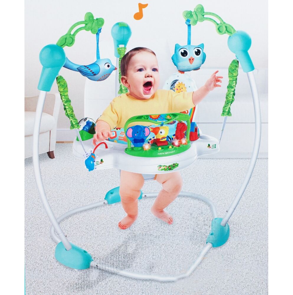 Jumper MalPlay Blue cu lumini și scaun rotativ - imagine 2