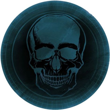 Farfurii Schelet Halloween Amscan 8 buc