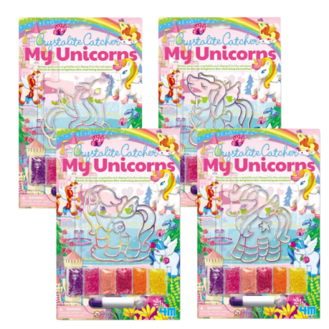 Set Creativ Unicorni 4M - Artă Margele Nisip - imagine 3
