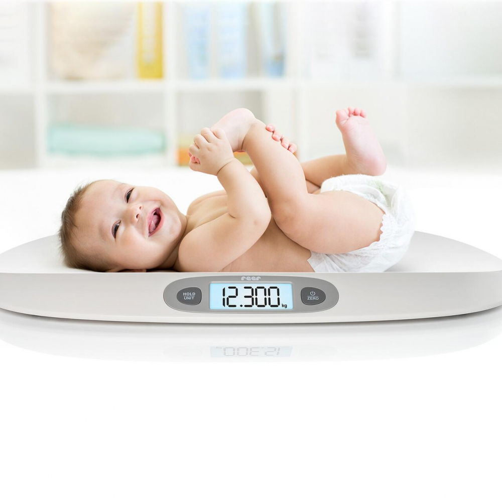 Cântar digital bebeluși Reer 25kg ecran iluminat - imagine 6