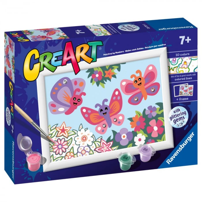 Ravensburger Fluturi Fericiti - Pictura pe Numere
