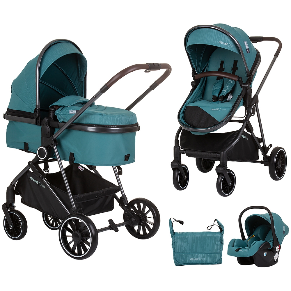 Carucior Chipolino Aura 3 in 1 Teal - imagine 13