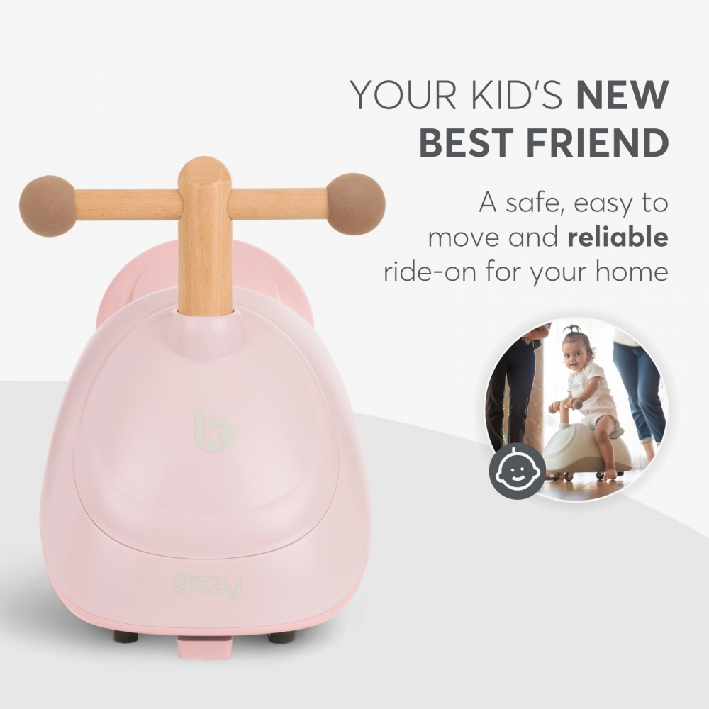 Ride On KikkaBoo Sizzy Pink | Sigurță și Distracție - imagine 3