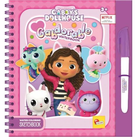Waterbook Gabby's Dollhouse Lisciani - Colorat cu Apă