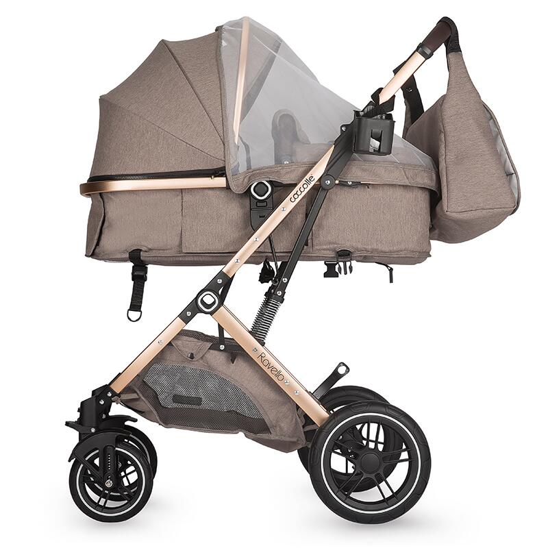 Cărucior Coccolle Ravello 3in1 Compact, Sand Beige - imagine 7
