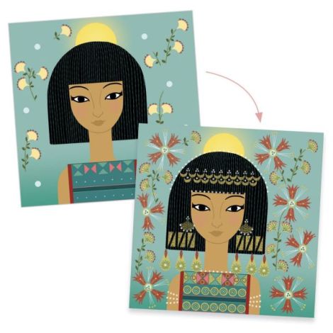 Joc Creativ Djeco Modele Ștampile Decorații - imagine 4