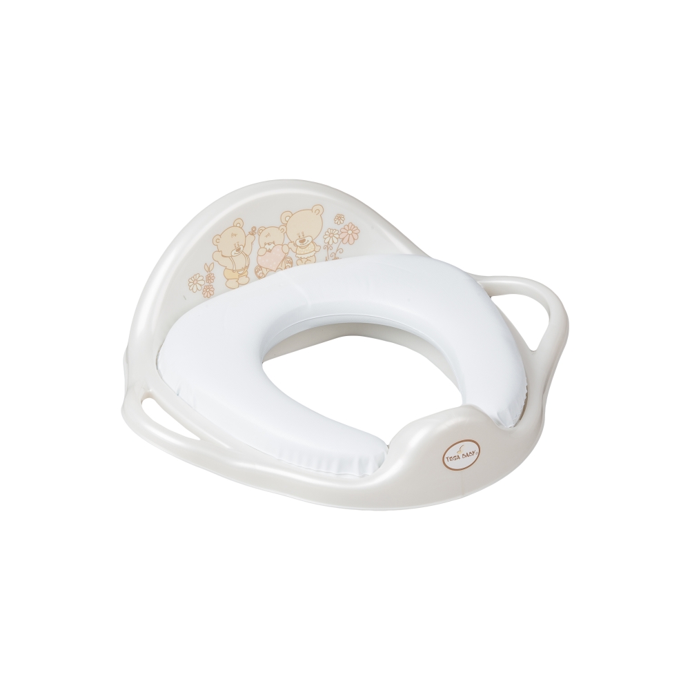 Reductor Toaletă Tega Baby Lux Bear Alb, Igienic