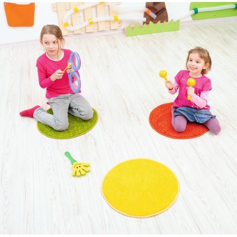 Moje bambino Covor Albastru Rotund Antialunecare - imagine 3