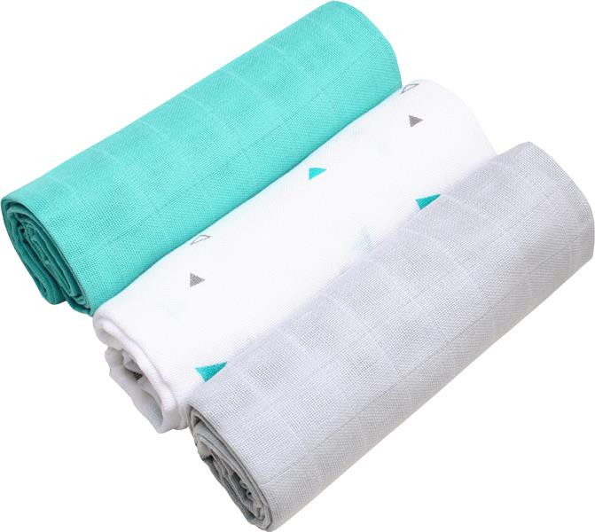 Scutece Muselina Hausmann 70x70cm, Set 3 Buc - imagine 3