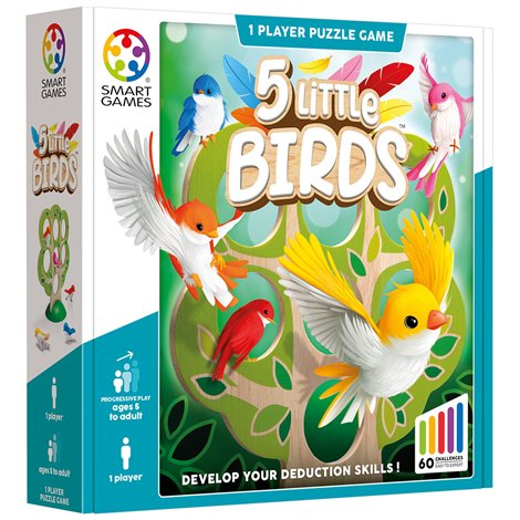 Smart Games 5 Little Birds - Joc Logică 5+ Ani