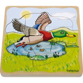 Puzzle Stratificat Rata Beleduc - Anatomie și Logică