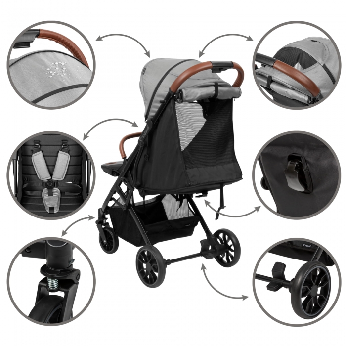 Carucior Sport Kidwell Colmer Cool Grey - imagine 10