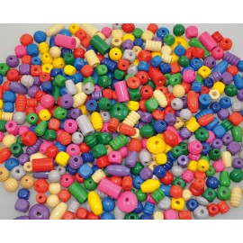 Margele Lemn Mix Playbox 250g - Creativitate