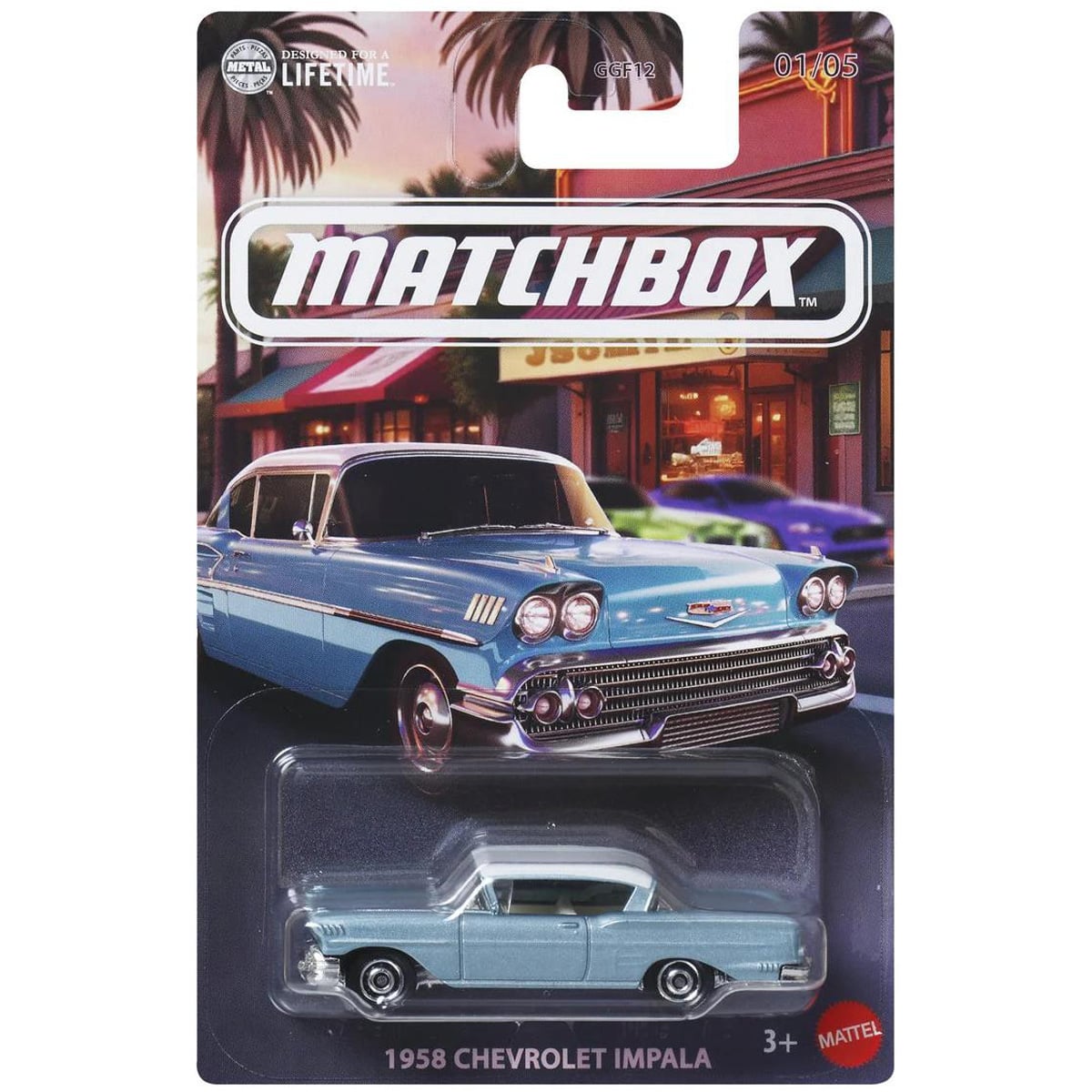 Matchbox Chevrolet Impala 1958 - Metalică
