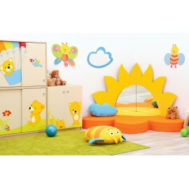 Dulap Ursuletul Moje Bambino, MDF, Usi Glisante - imagine 4