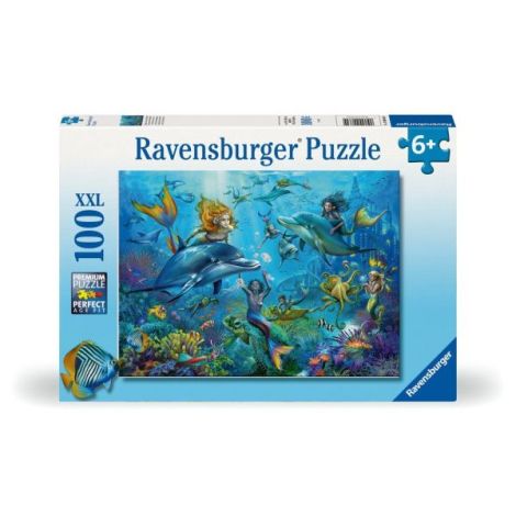 Puzzle Ravensburger Sirene și Delfini 100p - imagine 2