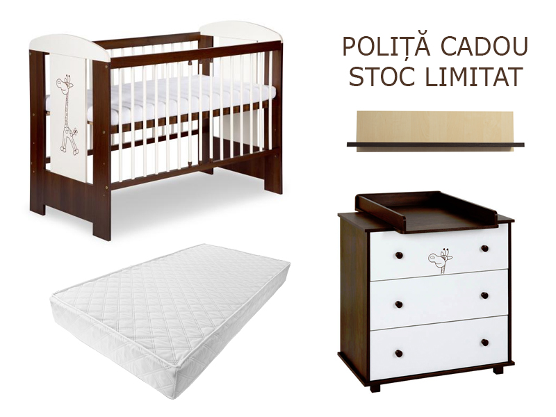 Set Mobilier Copii Klups Safari Giraffe Wenge + Cadou - imagine 6