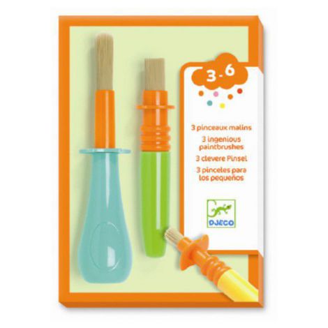 Set 3 Pensule Djeco pentru Micii Artiști