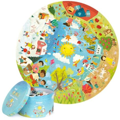 Puzzle Rotund Boppi Anotimpuri - 150 Piese Eco