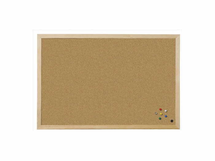 Panou Plută cu Ramă Lemn 40x30 cm | Bi-silque