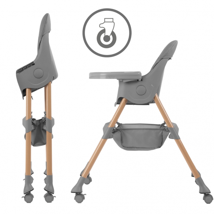 Scaun de masa 2 in 1 Kidwell Karimi gri - imagine 6
