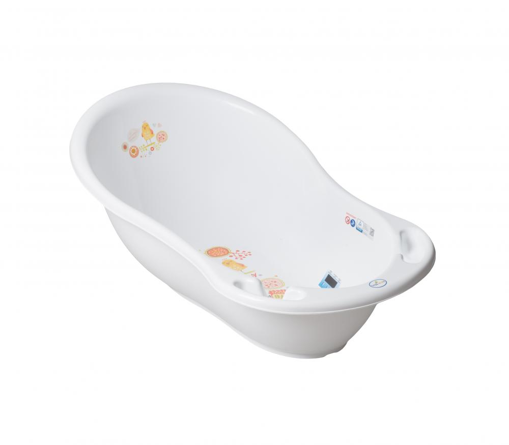 Cadita copii Tega Baby Folk 86 cm, Alba
