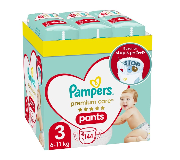 Scutece Pampers Premium Care 3, 6-11kg, XXL, 144 buc - imagine 8
