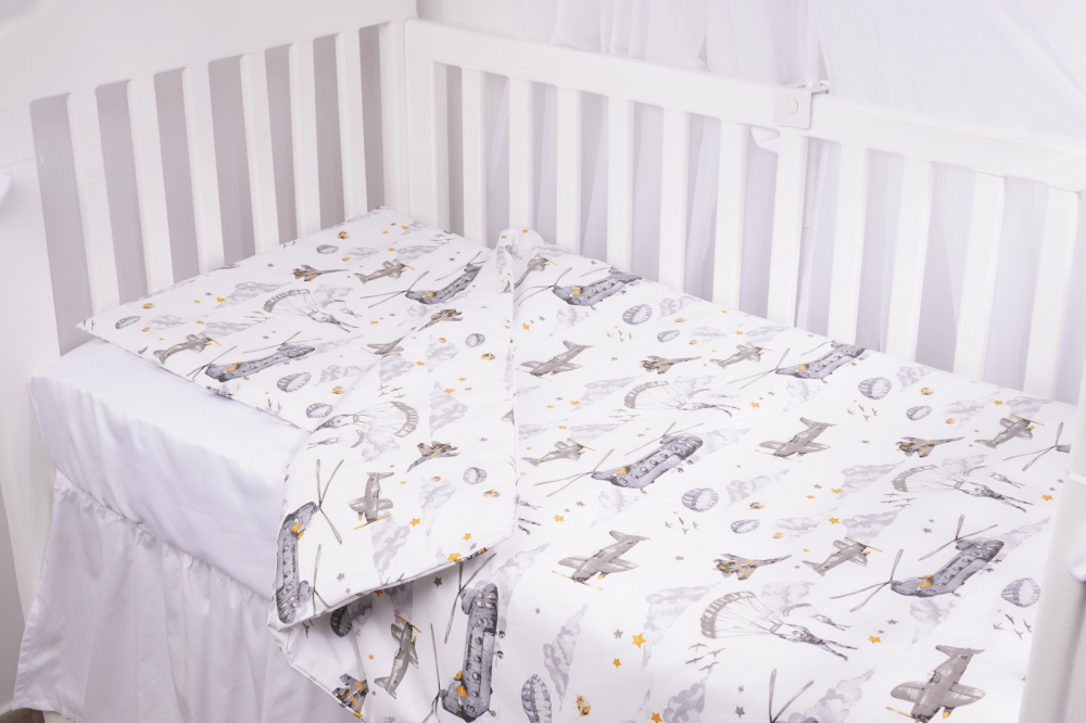 Lenjerie 6 piese Confort Family Bumbac Gri