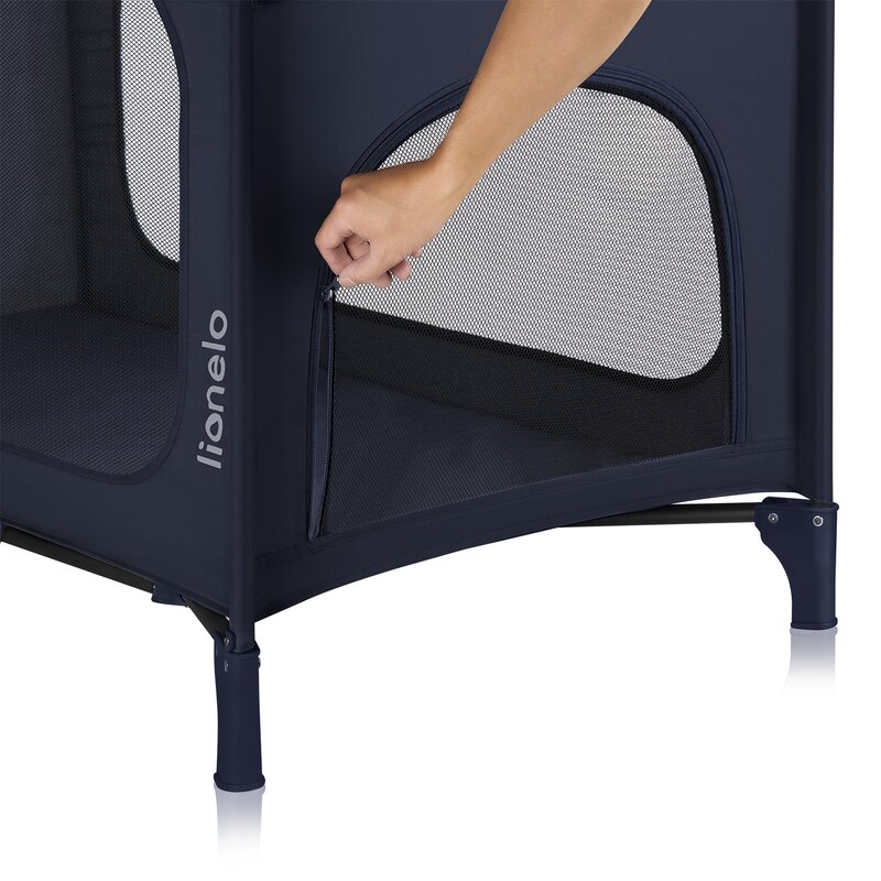Patut Pliabil Lionelo Jasmin Easy Fold Albastru - imagine 3