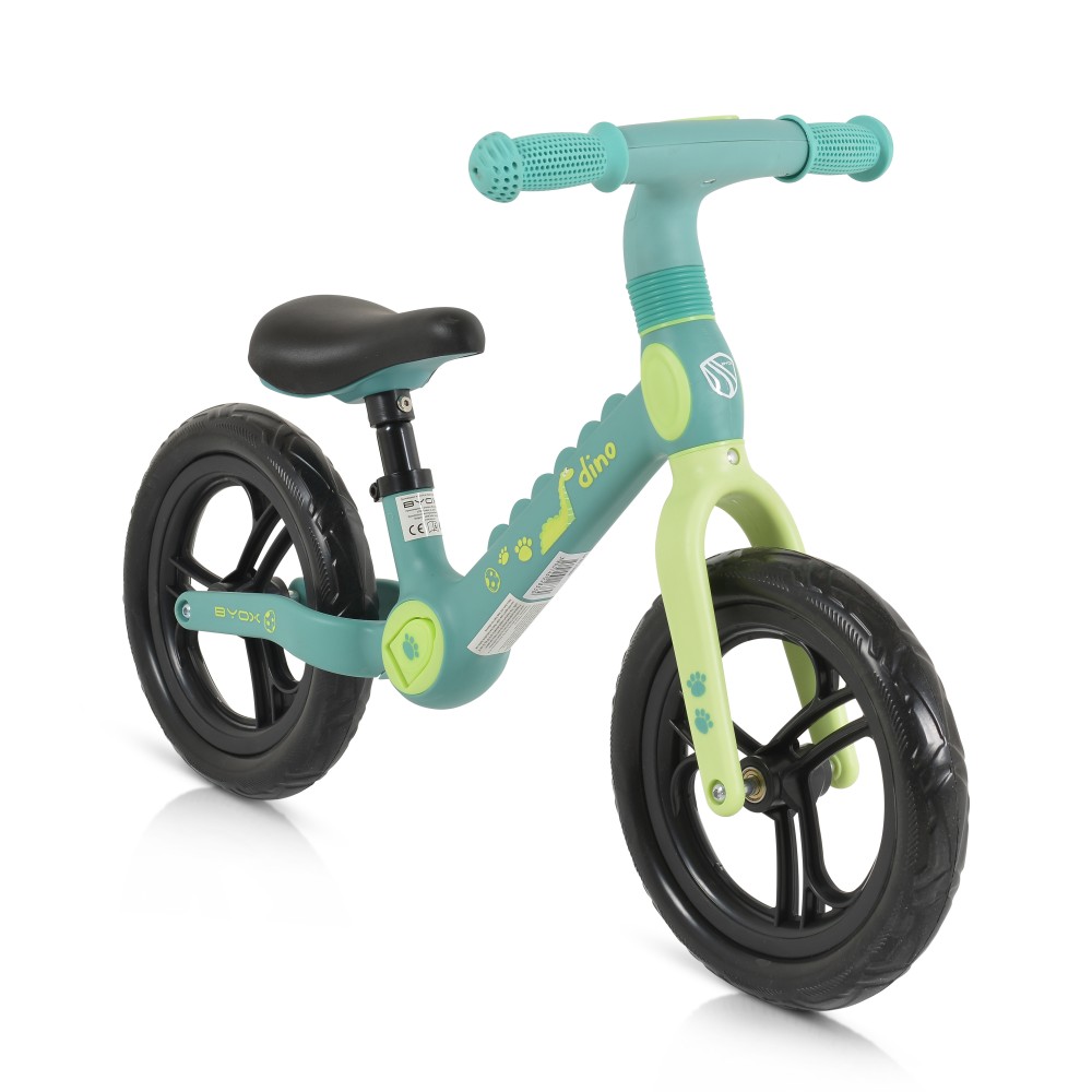 Bicicleta Byox Dino Green 12 inch, Fără Pedale - imagine 3