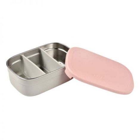 Caserola Inox Beaba Powder Pink 760ml - imagine 2