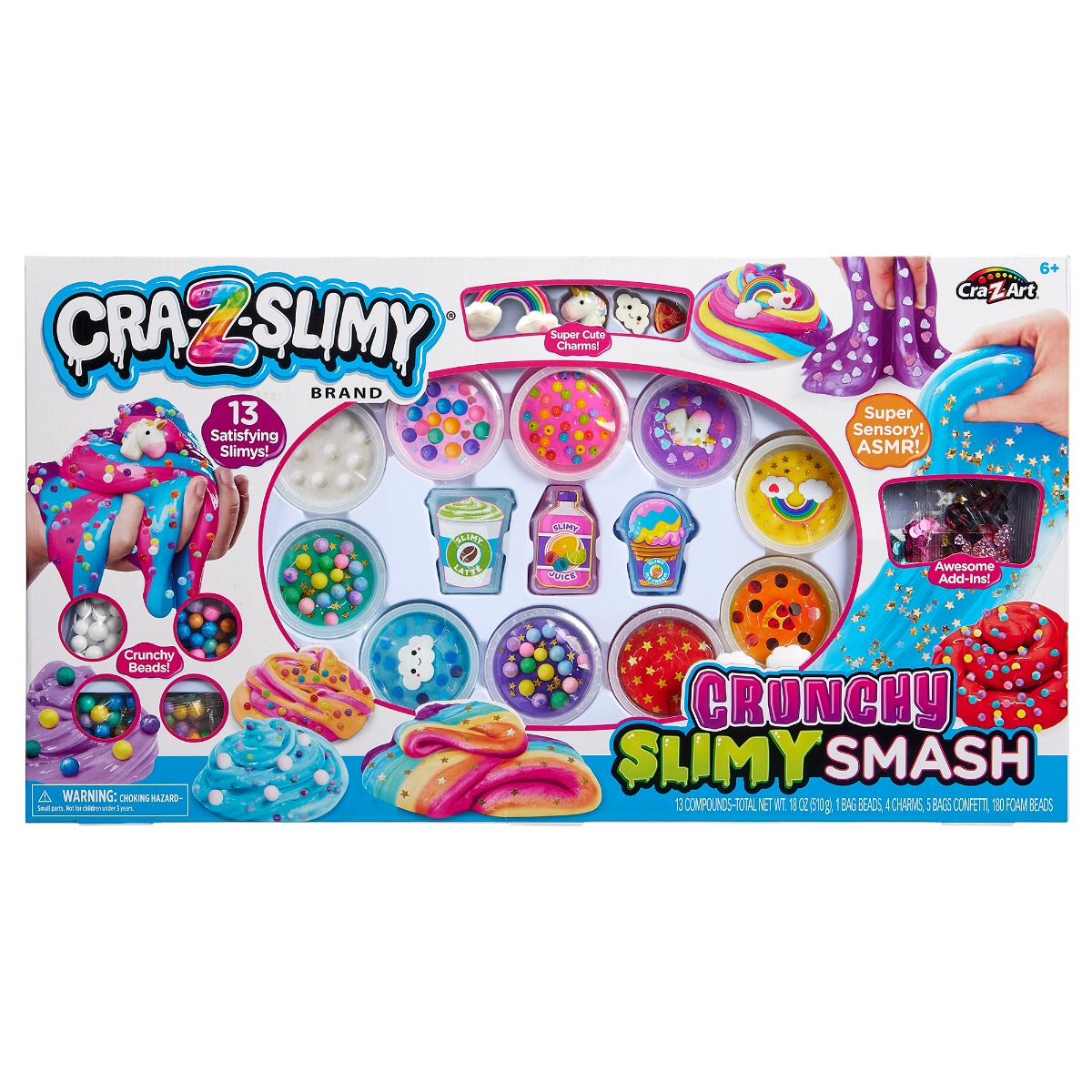 Set Slime Cra-Z-Art, 12 Culori, Texturi Crunchy