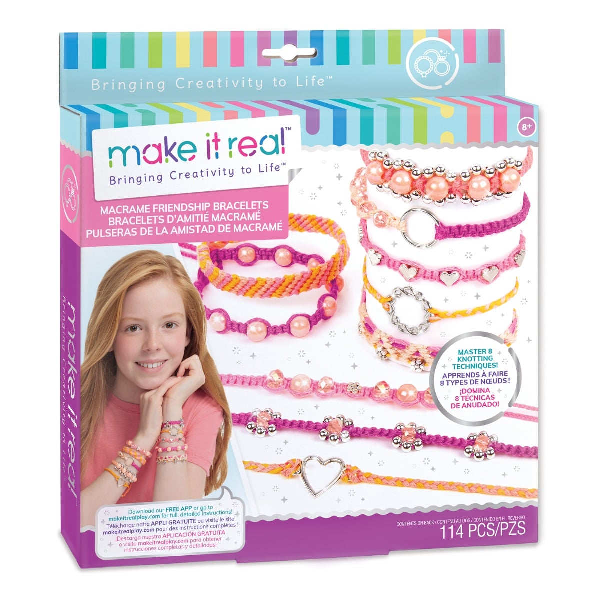 Set bratari macrame Make It Real, 114 piese