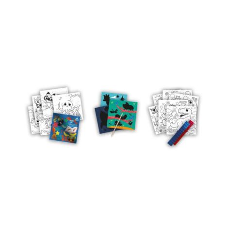 Carte Colorat Metalică 3-in-1 Ses Creative - imagine 2