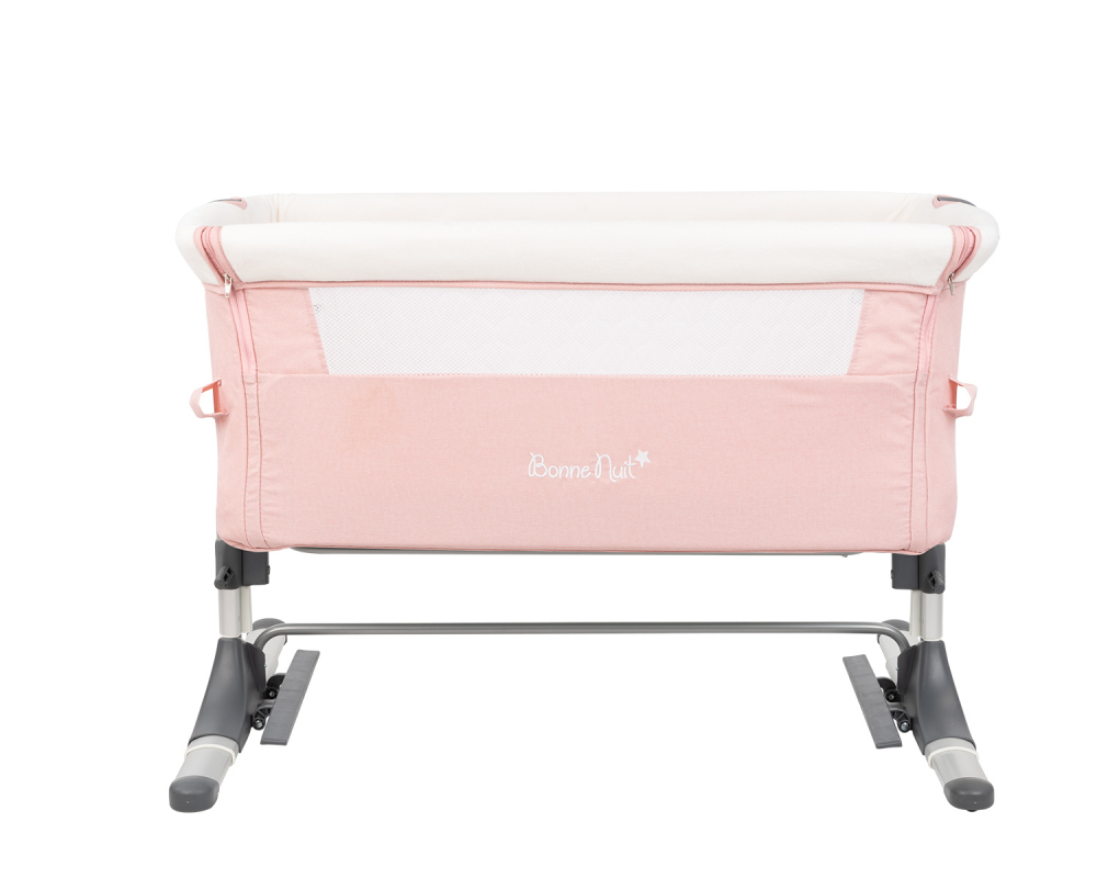 Patut Co-Sleeper KikkaBoo Bonne Nuit, Pink, Anti-reflux - imagine 3