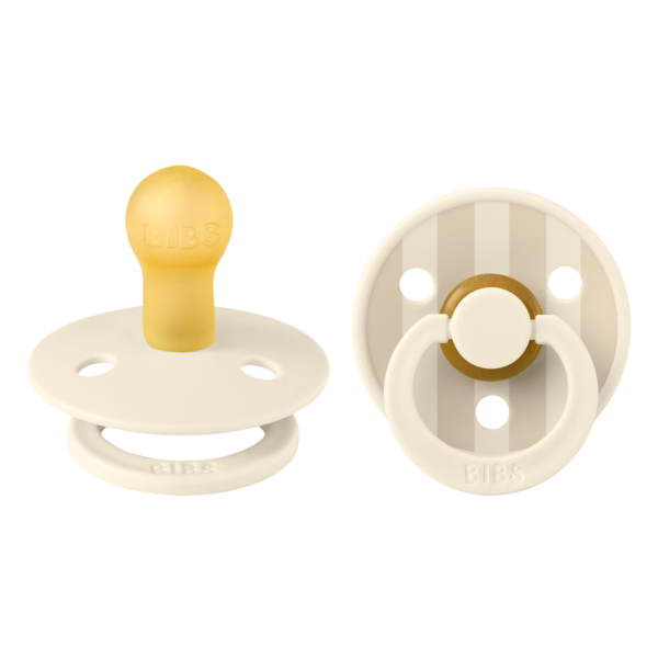 Set 2 Suzete BIBS Studio Latex, 0 luni+, Ivory - imagine 4