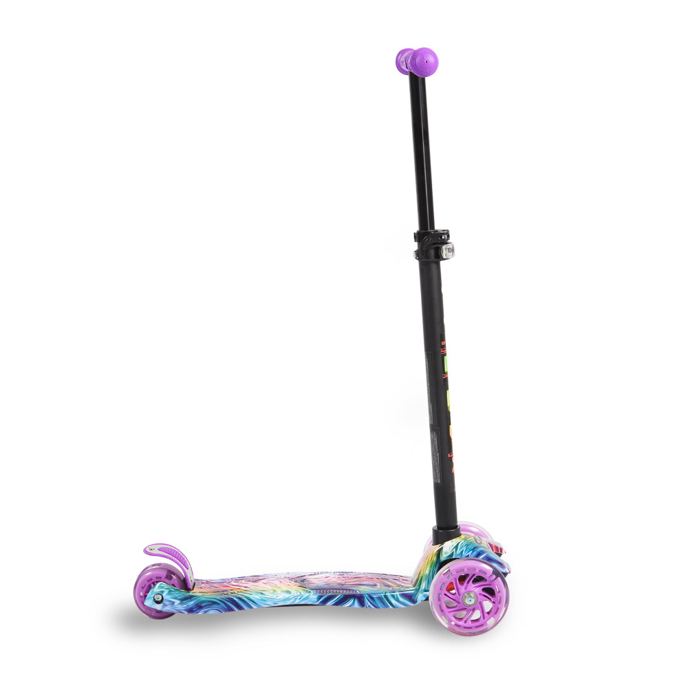 Trotineta Byox Rapture Purple, Reglabila, cu Luminite - imagine 5