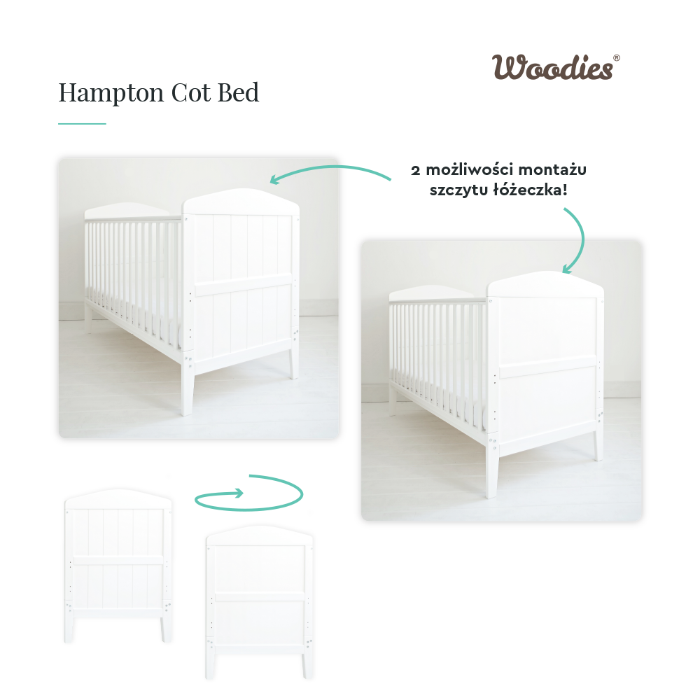 Patut Woodies Transformabil 140x70 cm, Hampton - imagine 4