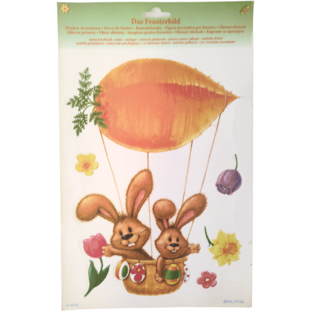 Sticker Iepuras Fereastră OEM | Fără Urme Adeziv