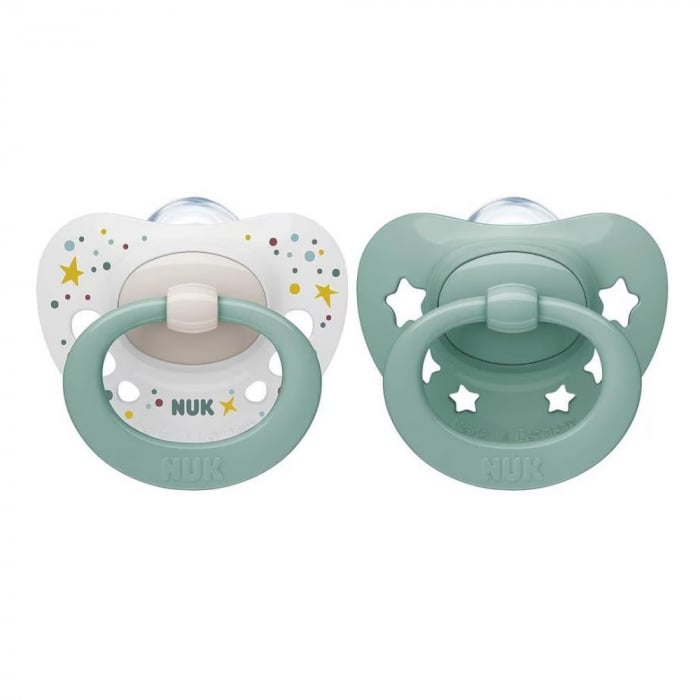Suzeta Nuk Signature Silicon M1, 0-6 luni, Set 2 Bucăți