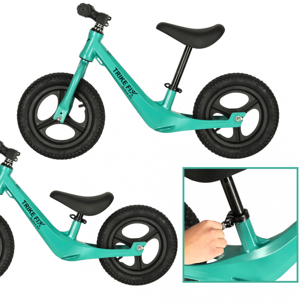 Bicicleta Echilibru Ikonka Trike Fix Active X Green - imagine 4