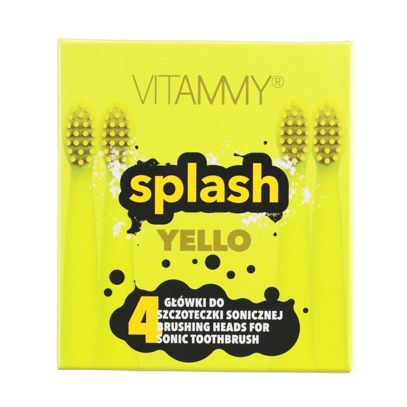 Rezerve Periuță Vitammy Splash Galben, Set 4 Bucăți - imagine 3