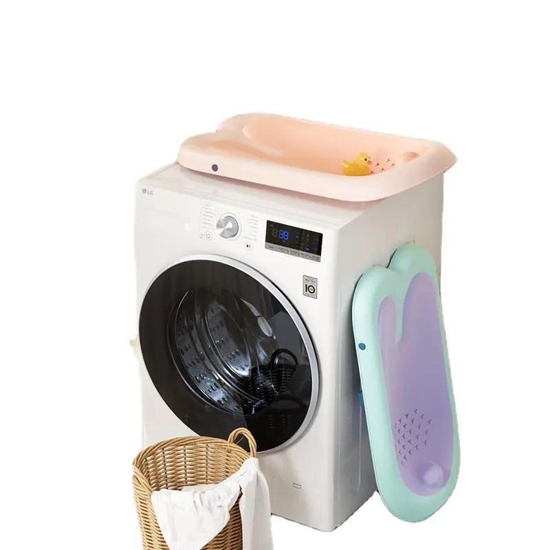 Suport Baie Little Mom Bunny Blue Pliabil, Uscare Rapidă - imagine 2